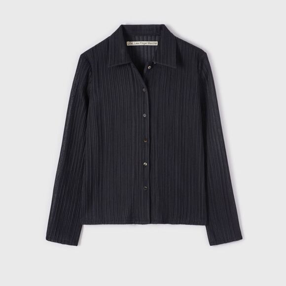 LFM Accord Crease Cardigan woman Black size 8-10 NWT in packaging - Picture 1 of 7